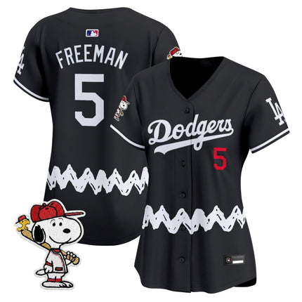 Women's Los Angeles Dodgers x Peanuts Vapor Premier Limited Jersey - Stitched