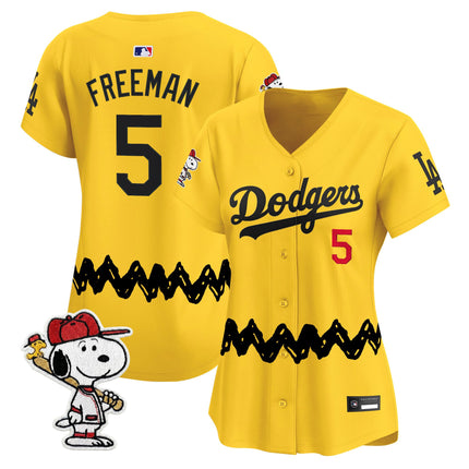 Women's Los Angeles Dodgers x Peanuts Vapor Premier Limited Jersey - Stitched