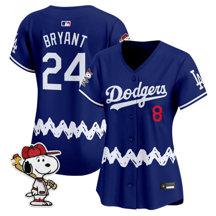 Women's Los Angeles Dodgers x Peanuts Vapor Premier Limited Jersey - Stitched