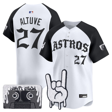 Men's Houston Astros Dj Screw Vapor Premier Limited Jersey - Gothic Edition - All Stitched