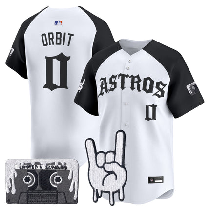Men's Houston Astros Dj Screw Vapor Premier Limited Jersey - Gothic Edition - All Stitched