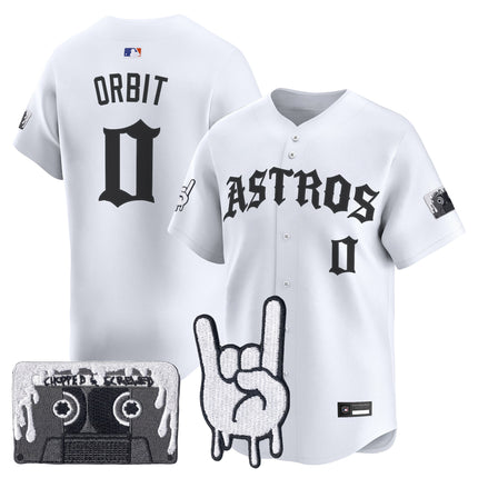 Men's Houston Astros Dj Screw Vapor Premier Limited Jersey - Gothic Edition - All Stitched