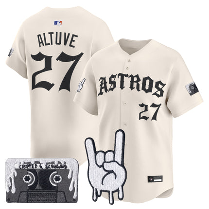Men's Houston Astros Dj Screw Vapor Premier Limited Jersey - Gothic Edition - All Stitched