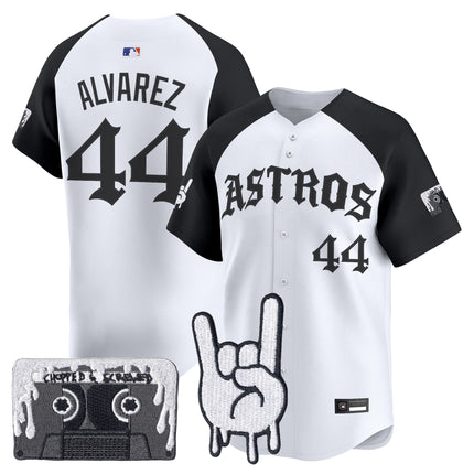 Men's Houston Astros Dj Screw Vapor Premier Limited Jersey - Gothic Edition - All Stitched