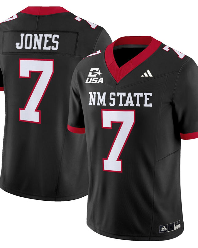 Black NM State USA Patch Custom Jersey - All Stitched