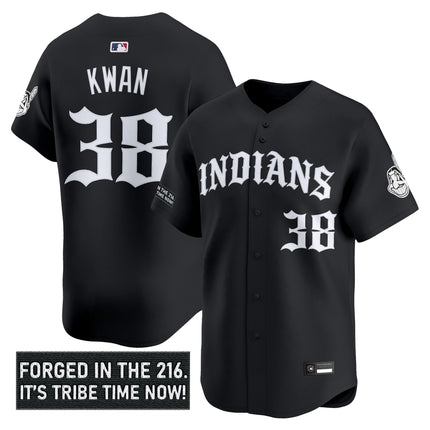 Men's Cleveland Indians 'Old English Edition' Vapor Premier Limited Jersey - All Stitched