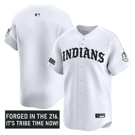Men's Cleveland Indians 'Old English Edition' Vapor Premier Limited Jersey - All Stitched