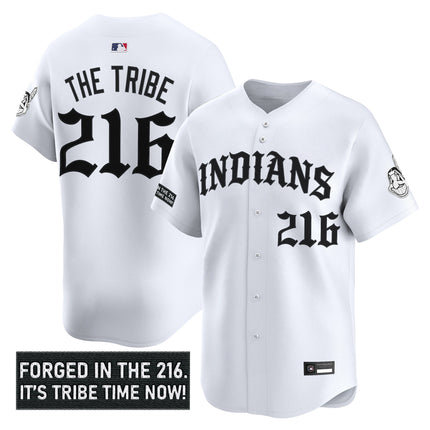 Men's Cleveland Indians 'Old English Edition' Vapor Premier Limited Jersey - All Stitched