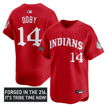 Men's Cleveland Indians 'Old English Edition' Vapor Premier Limited Jersey - All Stitched