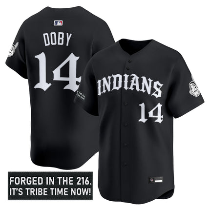 Men's Cleveland Indians 'Old English Edition' Vapor Premier Limited Jersey - All Stitched