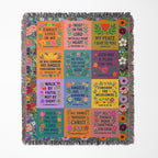 Faith in Bloom Woven Blanket