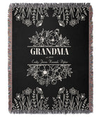 Grandma Floral Woven Blanket – Personalized Gift for Grandma