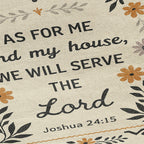 "As For Me and My House – Joshua 24:15" Woven Blanket