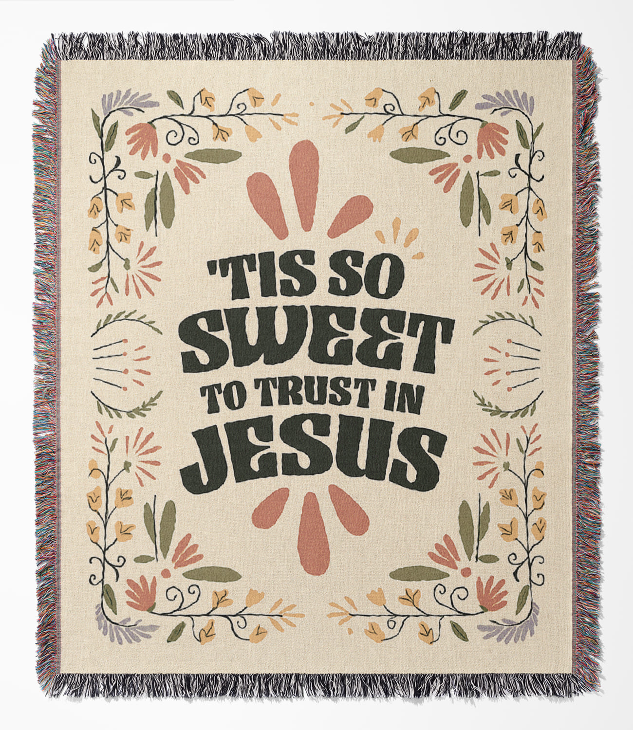 “’Tis So Sweet to Trust in Jesus” Woven Blanket