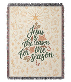 “Jesus is the reason for the season” Woven Blanket