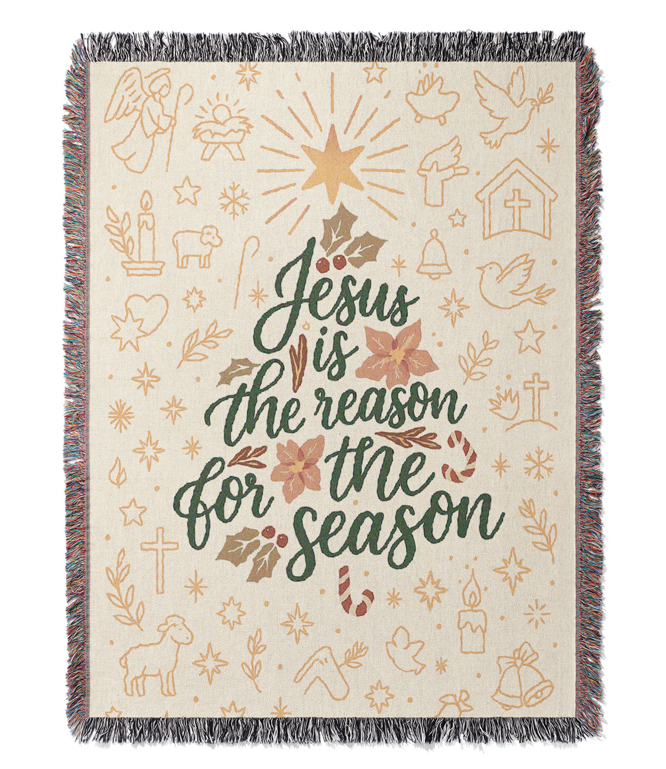“Jesus is the reason for the season” Woven Blanket