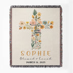 Faith Blossom – Custom Christian Woven Blanket