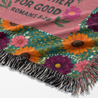 Faith in Bloom Woven Blanket