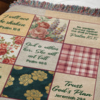 Patchwork of Promise – Christian Woven Blanket