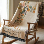 Faith Blossom – Custom Christian Woven Blanket