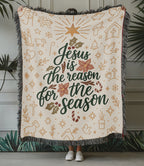 “Jesus is the reason for the season” Woven Blanket