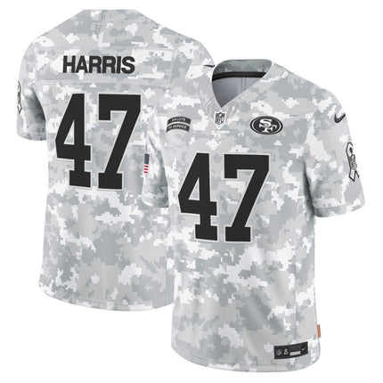 49ers 2024 Salute to Service Vapor Limited Jersey - Arctic Camo - All Stitched SF49_KDZ - KINDOZY