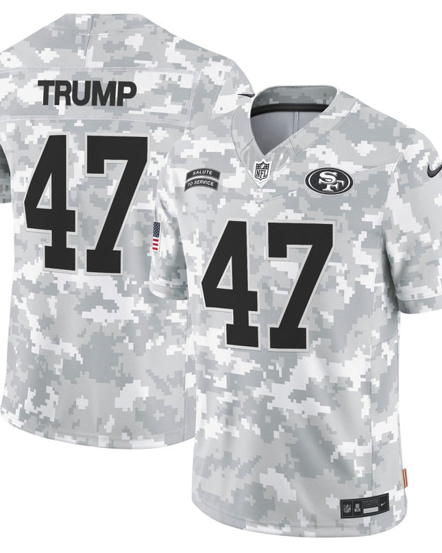 49ers 2024 Salute to Service Vapor Limited Jersey - Arctic Camo - All Stitched SF49_KDZ - KINDOZY