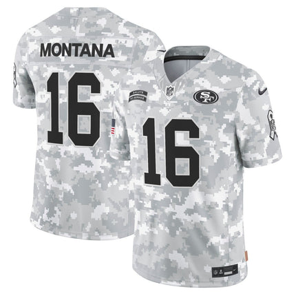 49ers 2024 Salute to Service Vapor Limited Jersey - Arctic Camo - All Stitched SF49_KDZ - KINDOZY
