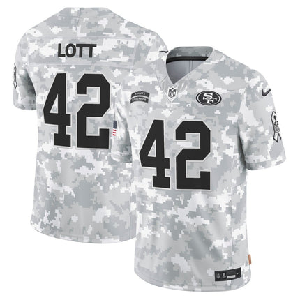 49ers 2024 Salute to Service Vapor Limited Jersey - Arctic Camo - All Stitched SF49_KDZ - KINDOZY