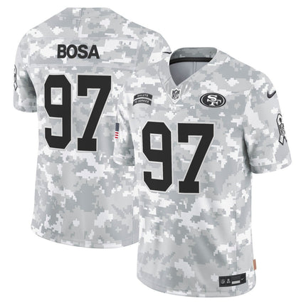 49ers 2024 Salute to Service Vapor Limited Jersey - Arctic Camo - All Stitched SF49_KDZ - KINDOZY