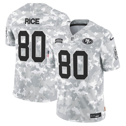 49ers 2024 Salute to Service Vapor Limited Jersey - Arctic Camo - All Stitched SF49_KDZ - KINDOZY