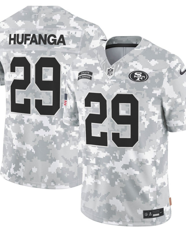 49ers 2024 Salute to Service Vapor Limited Jersey - Arctic Camo - All Stitched SF49_KDZ - KINDOZY