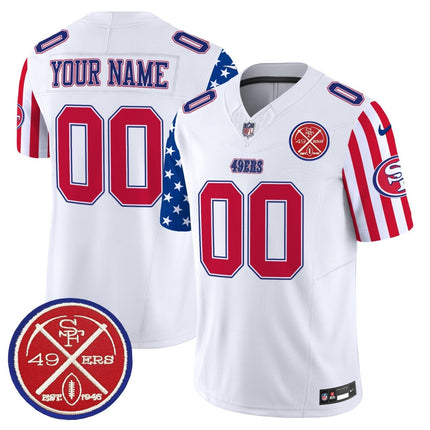 49ers American Style Vapor Limited Custom Jersey - All Stitched SF49_KDZ - KINDOZY