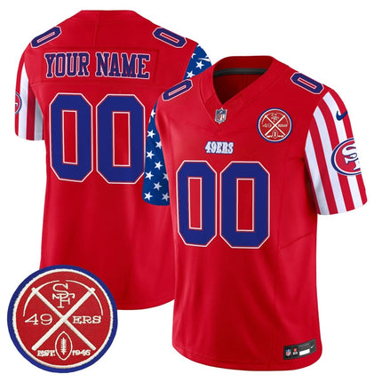 49ers American Style Vapor Limited Custom Jersey - All Stitched SF49_KDZ - KINDOZY