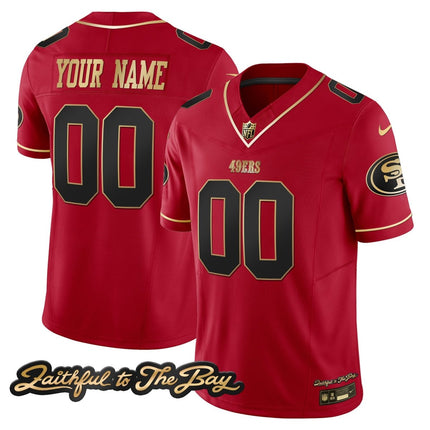 49ers Faithful To The Bay Patch Vapor Custom Jersey V3 - All Stitched SF49_KDZ - KINDOZY