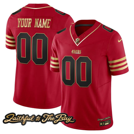 49ers Faithful To The Bay Patch Vapor Custom Jersey V3 - All Stitched SF49_KDZ - KINDOZY