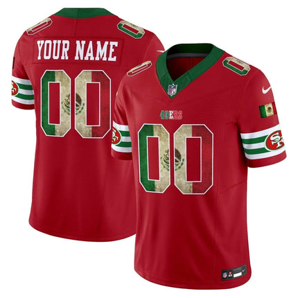 49ers Mexico Vapor Limited Custom Jersey V4 - All Stitched SF49_KDZ - KINDOZY