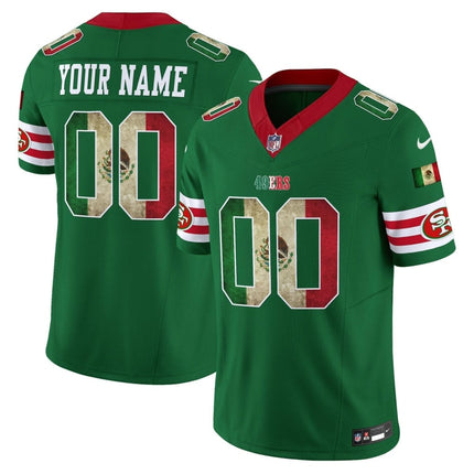 49ers Mexico Vapor Limited Custom Jersey V4 - All Stitched SF49_KDZ - KINDOZY