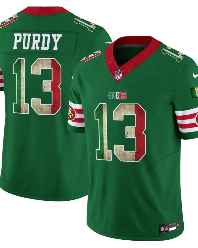 49ers Mexico Vapor Limited Jersey V4 - All Stitched SF49_KDZ - KINDOZY