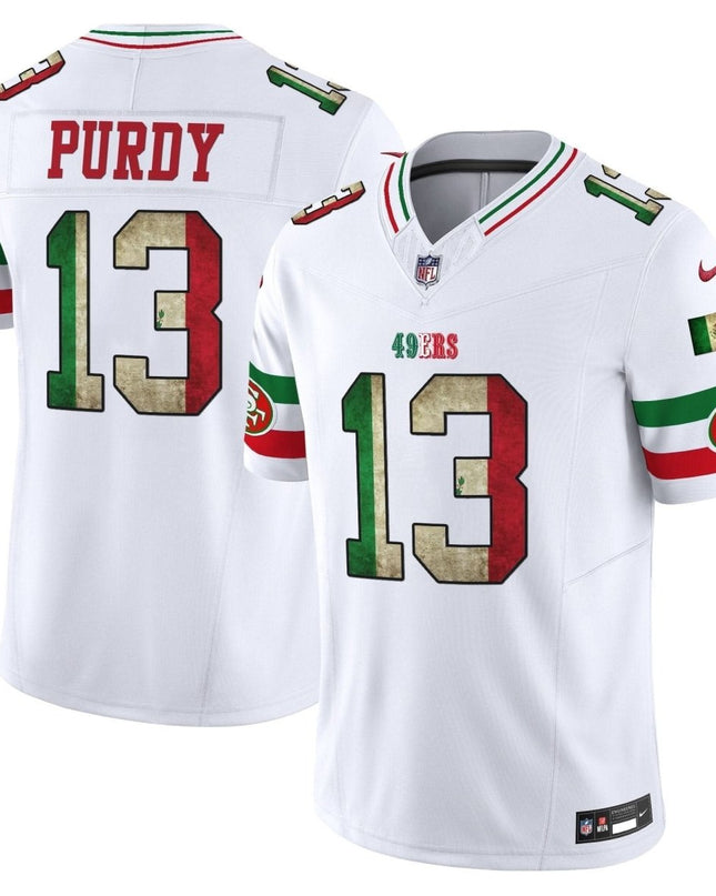 49ers Mexico Vapor Limited Jersey V4 - All Stitched SF49_KDZ - KINDOZY