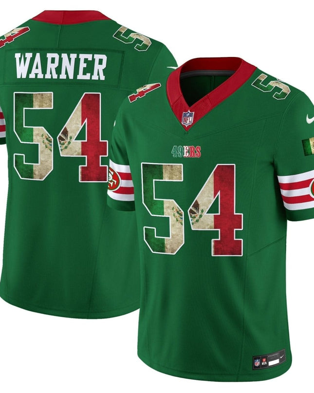49ers Mexico Vapor Limited Jersey V4 - All Stitched SF49_KDZ - KINDOZY