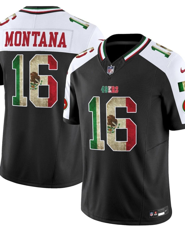 49ers Mexico Vapor Limited Jersey V4 - All Stitched SF49_KDZ - KINDOZY