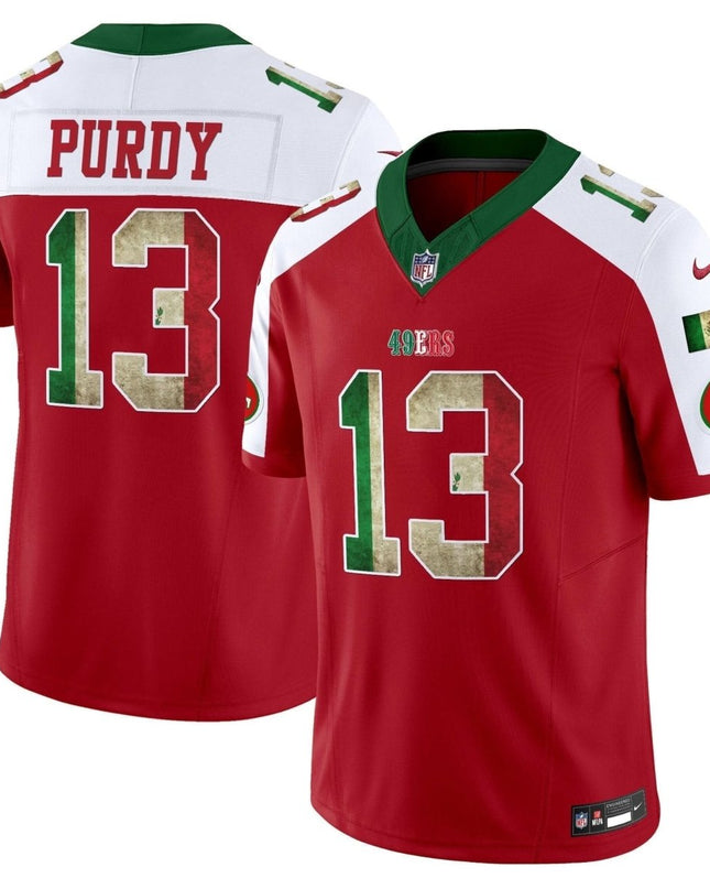 49ers Mexico Vapor Limited Jersey V4 - All Stitched SF49_KDZ - KINDOZY
