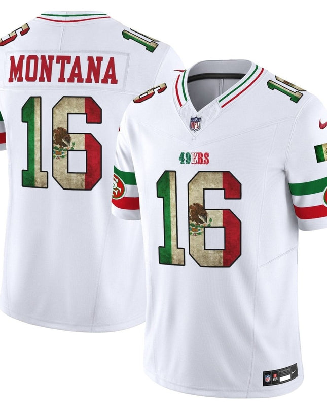 49ers Mexico Vapor Limited Jersey V4 - All Stitched SF49_KDZ - KINDOZY