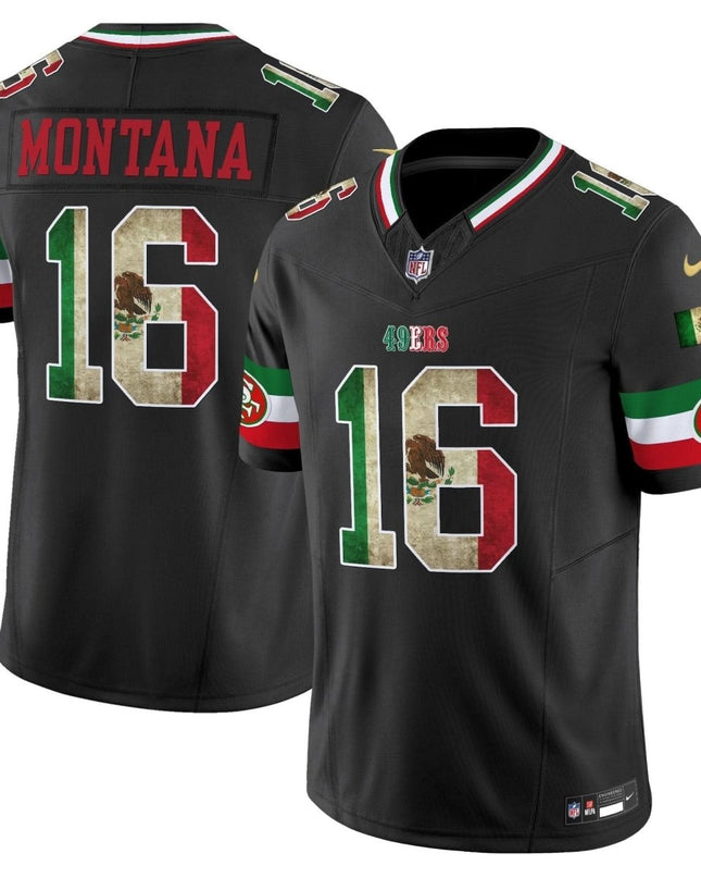 49ers Mexico Vapor Limited Jersey V4 - All Stitched SF49_KDZ - KINDOZY