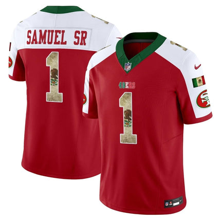 49ers Mexico Vapor Limited Jersey V4 - All Stitched SF49_KDZ - KINDOZY