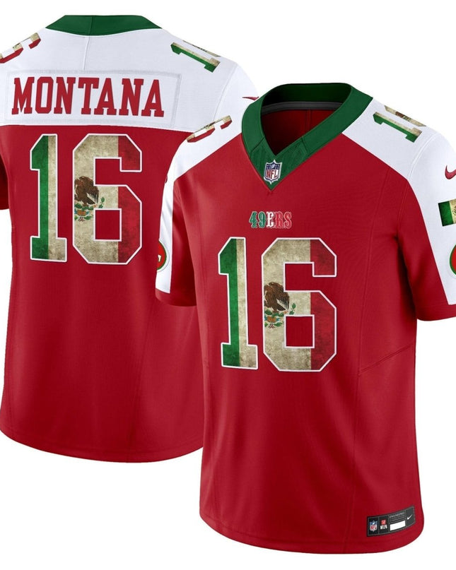 49ers Mexico Vapor Limited Jersey V4 - All Stitched SF49_KDZ - KINDOZY