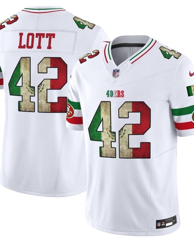 49ers Mexico Vapor Limited Jersey V4 - All Stitched SF49_KDZ - KINDOZY