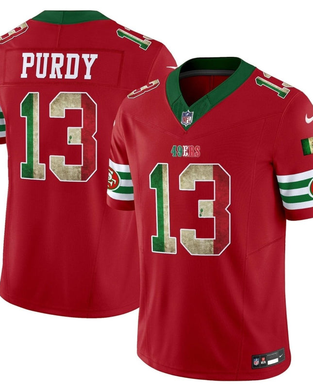 49ers Mexico Vapor Limited Jersey V4 - All Stitched SF49_KDZ - KINDOZY
