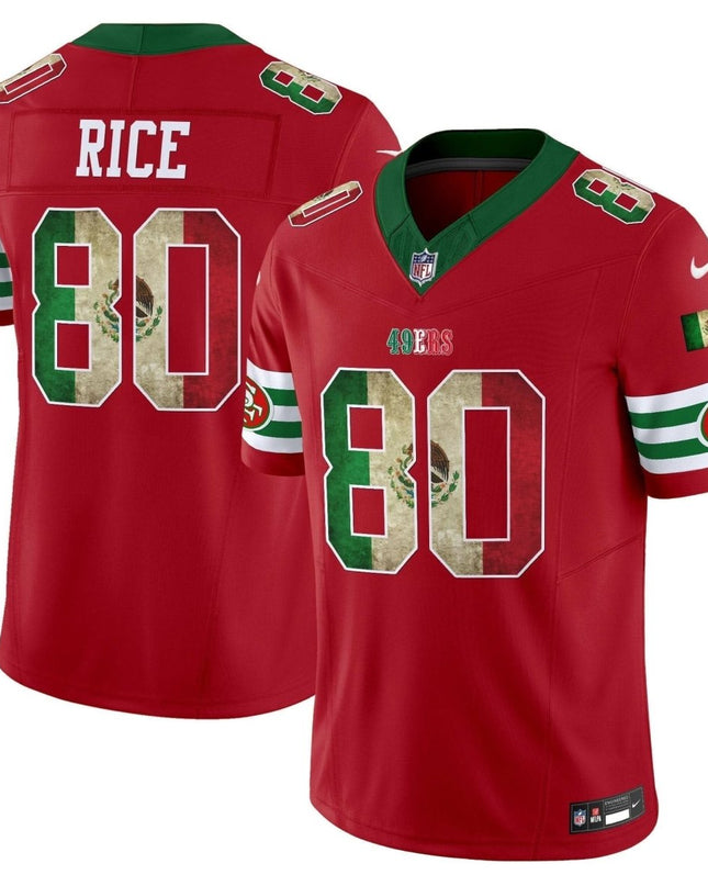 49ers Mexico Vapor Limited Jersey V4 - All Stitched SF49_KDZ - KINDOZY